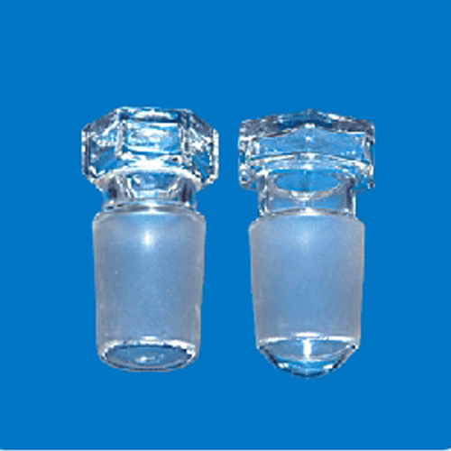 Stopper Hollow Tip Shape Hexagonal - Laboratory Glassware for Scientific Applications | Glacierindia